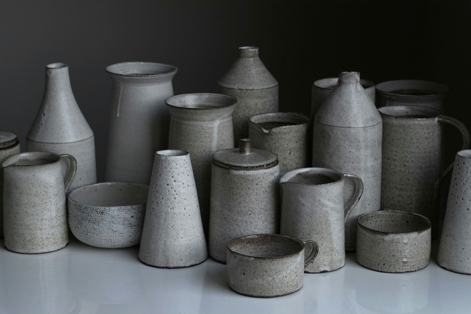 Illustrative handmade ceramic Sculptural vessels